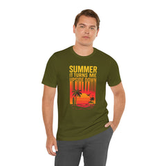 Summer Vibes Unisex Tee - "Summer, It Turns Me Upside Down" Graphic Shirt