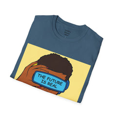 The FUTURE Is REAL Pop Art Woman Unisex Softstyle T Shirt