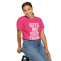 Two And A Half Men Inspired Graphic T-Shirt - Give Me Your Thumb Vintage Tee