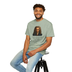 Isaac Newton Quote T-Shirt — "Gravity wasn't my idea" Scientific Humor Tee