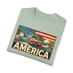 Ventura Highway Driving America Graphic Comfort Colors Unisex Garment Dyed T-shirt