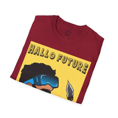 Hallo Future Pop Art Guy Unisex Softstyle T-Shirt