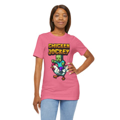 Video Game Chicken Jockey Tee - Unisex Short Sleeve T-Shirt