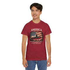 America 250th Submarine 125th Flag T-Shirt — Vintage USA Military Tee