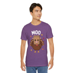Funny Thanksgiving Turkey Moo T‑Shirt - Unisex Tee