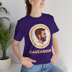 Bearded Graphic Tee - Funny Caucasians Satire Head Shot Unisex Jersey Short Sleeve Tee