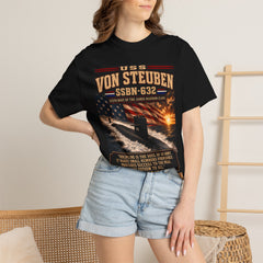 USS Von Steuben SSBN-632 Submarine Graphic – 'Forty One for Freedom' Patriotic Tee