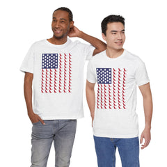 Personalized Dog Silhouette on American Flag - Tell us your dog breed, Unisex Short Sleeve Tee, Golden Retriever Silhouette Shown, Patriotic Shirt, Patriotic Pooch