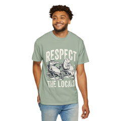 Alligator and Manatee Respect the Locals T-Shirt — Vintage Beach Vibes Graphic Tee