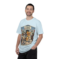Pitbull Added "Who Let the Dogs Out?" Baldwin Harbor Animal Hospital Cute Vet Clinic T Shirt