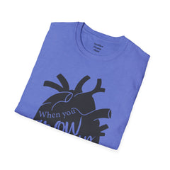 THE BREAKFAST CLUB "When You Grow Up, Your Heart Dies." - Allison Reynolds The Basketcase Unisex Softstyle T Shirt