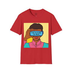 The FUTURE Is REAL Pop Art Woman Unisex Softstyle T Shirt