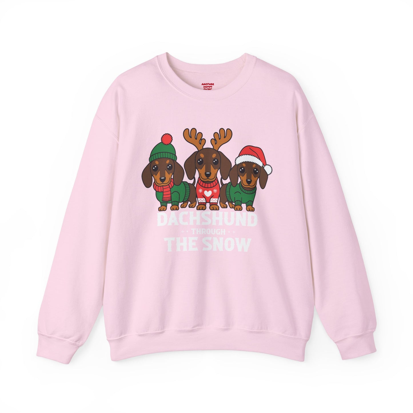 Dachshund Through The Snow - Unisex Heavy Blend™ Crewneck Sweatshirt