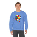 Cracked Rubik's Cube Unisex Heavy Blend™ Crewneck Sweatshirt