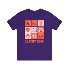 Beachy Soul Unisex Jersey Tee - Perfect Summer Vibes, Casual Wear, Gift for Beach Lovers, Vacation Outfit, Relaxed Style