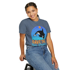Save The Sea Pandas Comfort Colors Unisex Garment-Dyed T-shirt