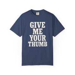 Two And A Half Men Inspired Graphic T-Shirt - Give Me Your Thumb Vintage Tee