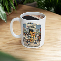 Who Let The Dogs Out Baldwin Harbor Animal Hospital Ceramic Mug – (11oz/15oz)