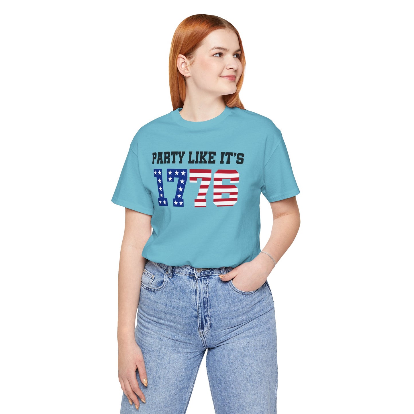 Party Like Its 1776, Graphic Unisex Jersey Short Sleeve Tee