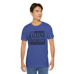 Raising Patriots Tee – Americana Stars & Stripes Family Pride T-Shirt