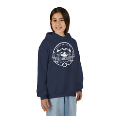 Youth Hoodie — 'The Hideout' Lake Ariel PA Cabin Adventure Hoodie