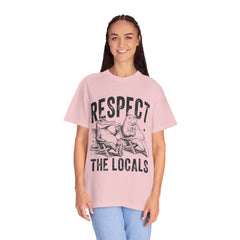 Alligator and Manatee Respect the Locals T-Shirt — Vintage Beach Vibes Graphic Tee