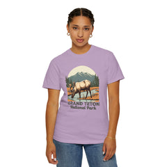 Grand Teton National Park Graphic, Comfort Colors Soft Relaxed Fit Unisex Garment-Dyed T-shirt