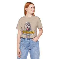 My Therapist Has A Wet Nose Personalized with your dog(s) image T-Shirt