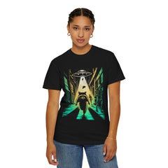 Raccoon UFO Funny Comfort Colors Graphic T-Shirt