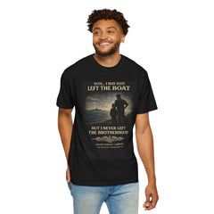Submarine Brotherhood Navy T-Shirt — "Son...I May Have Left the Boat" Memorial Tee