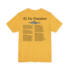 41 For Freedom FBM Fleet Ballistic Missile Submarine Unisex Jersey Short Sleeve Tee