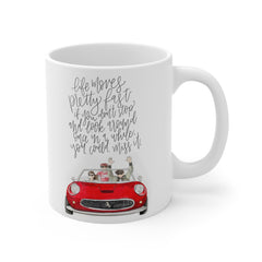 Life Moves Pretty Fast - Ceramic Mugs (11oz\15oz\20oz) Ferris Beuller / Movie Quote / Unique Gift / Gift for him / Gift for Her / 80s Movie