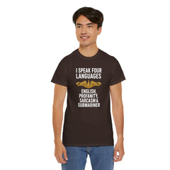 Funny United States Submarine Officer Multilingual T-Shirt