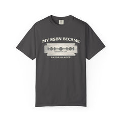 My SSBN Became Razor Blades Graphic Vintage Submarine Veteran Tee