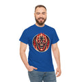 Flaming Fire Skull - Graphic Unisex Heavy Cotton Tee