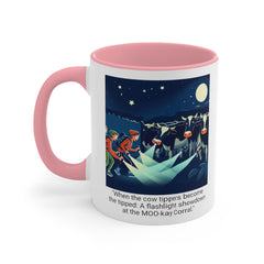 COW TIPPING Awareness - Accent Mugs | Cow Tipping Is Real, Bovine Humor. Gift For Him, Gift For Her, Farm Humor, Cow Fan Gift, Farm Animal