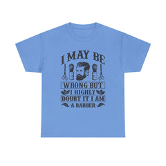 Humorous Barber Tee, Funny Barber Gifts, Unisex Cotton Shirt, Barber Appreciation, Father's Day Gift Tee, Hair Stylist T-Shirt
