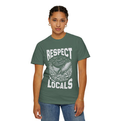 Respect the Locals Whale T-Shirt — Marine Conservation Graphic