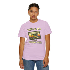 Mixtape Face T-Shirt — Retro Cassette Music Graphic Tee