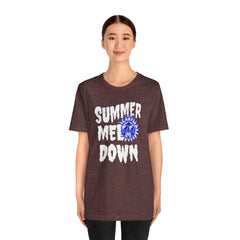 Summer Meltdown Graphic Tee — "Summer Melt Down" Sun Design