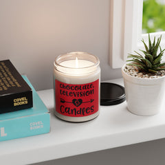 Chocolate, Television and Candles - Scented Soy Candle, 9oz / Christmas Gift  / Gift For Her / Gift For Mom / Hanukah Gift