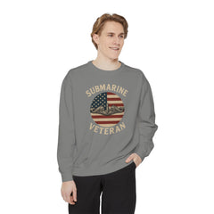 Vintage Submarine Veteran Sweatshirt, Unisex Crewneck, Comfortable Casual Wear, Perfect Gift for Veterans, Military Appreciation