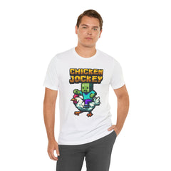 Video Game Chicken Jockey Tee - Unisex Short Sleeve T-Shirt