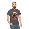 Black Cat And Pumpkin! Graphic Unisex Heavy Cotton Tee