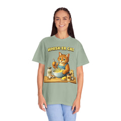 Whisker Cat Baking T-Shirt — Cute Cat Chef Graphic Tee