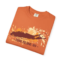 Long Island NY Comfort Colors Garment-Dyed T-shirt with Long Island Ice Tea Cocktail Recipe on Back