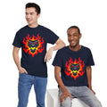 Flaming Fire Dragon - Graphic Unisex Heavy Cotton Tee