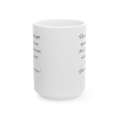 The battle you fought against cancer was fierce, but the warrior within you proved mightier. You are a true hero, Cancer Survivor Mug