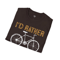 Cycling Enthusiast Unisex T-Shirt - 'I'd Rather Be Cycling' Design