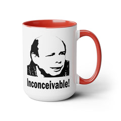 Princess Bride Funny Quote Mug,INCONCEIVABLE Quote,Vizzini Quote,Wallace Shawn fan,gift for him,gift for her,cult classic movie,pop culture